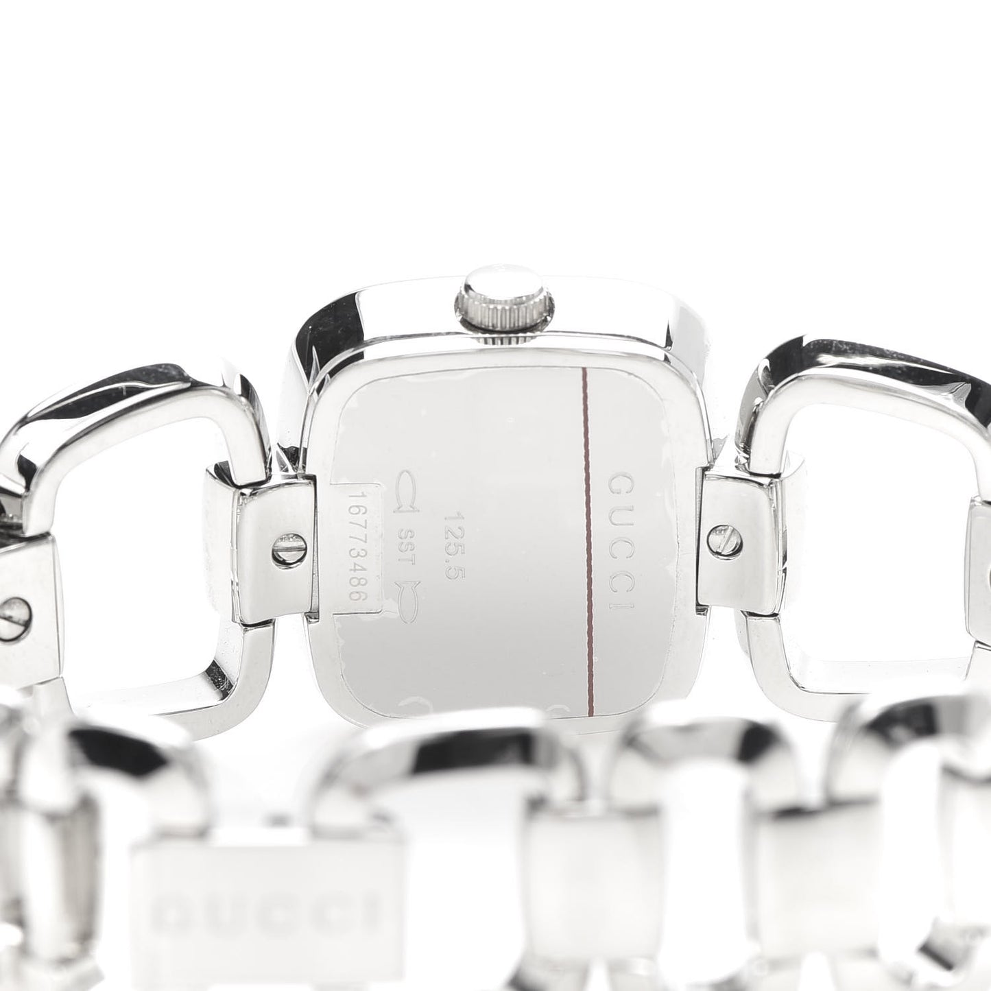 Stainless Steel Diamond 24mm G-Gucci Square Quartz Watch