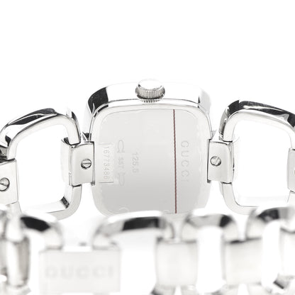 Gucci Stainless Steel Diamond 24mm G-Gucci Square Quartz Watch 5 of 6
