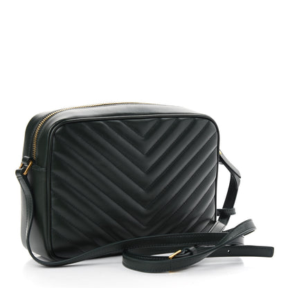 Saint Laurent Calfskin Matelasse Monogram Lou Camera Bag Military Green 3 of 10