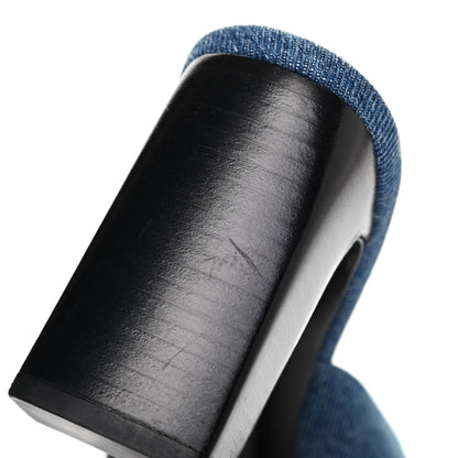 Balenciaga Denim Block Heel Mules 39 Blue 12 of 13