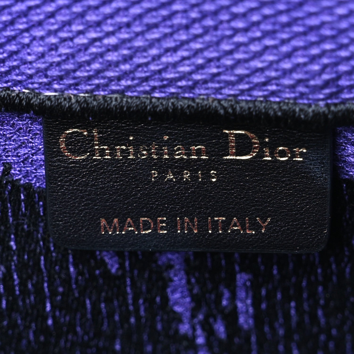 Christian Dior Canvas Embroidered Large Miss Dior Graffiti Book Tote Fuchsia Purple 6 of 10