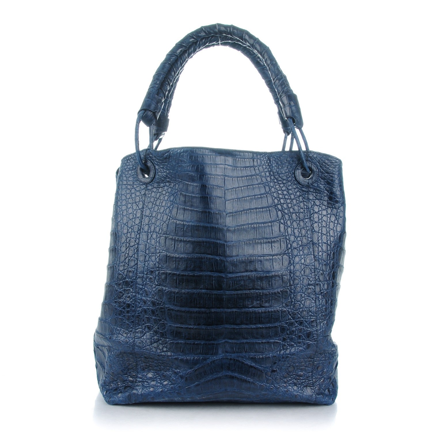 Nancy Gonzalez Crocodile Shoulder Bag Blue 1 of 9