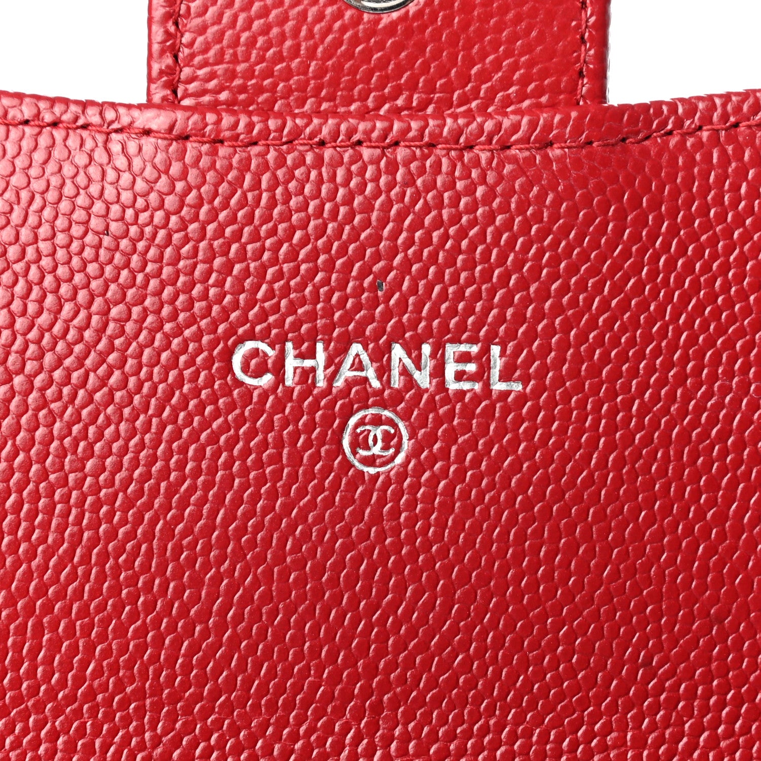 Chanel Caviar Quilted Large Gusset Flap Wallet Red 7 of 8