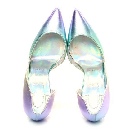 Christian Louboutin Iridescent Nappa Lam Licorne Iriza 100 Pumps 39.5 Multicolor 2 of 11
