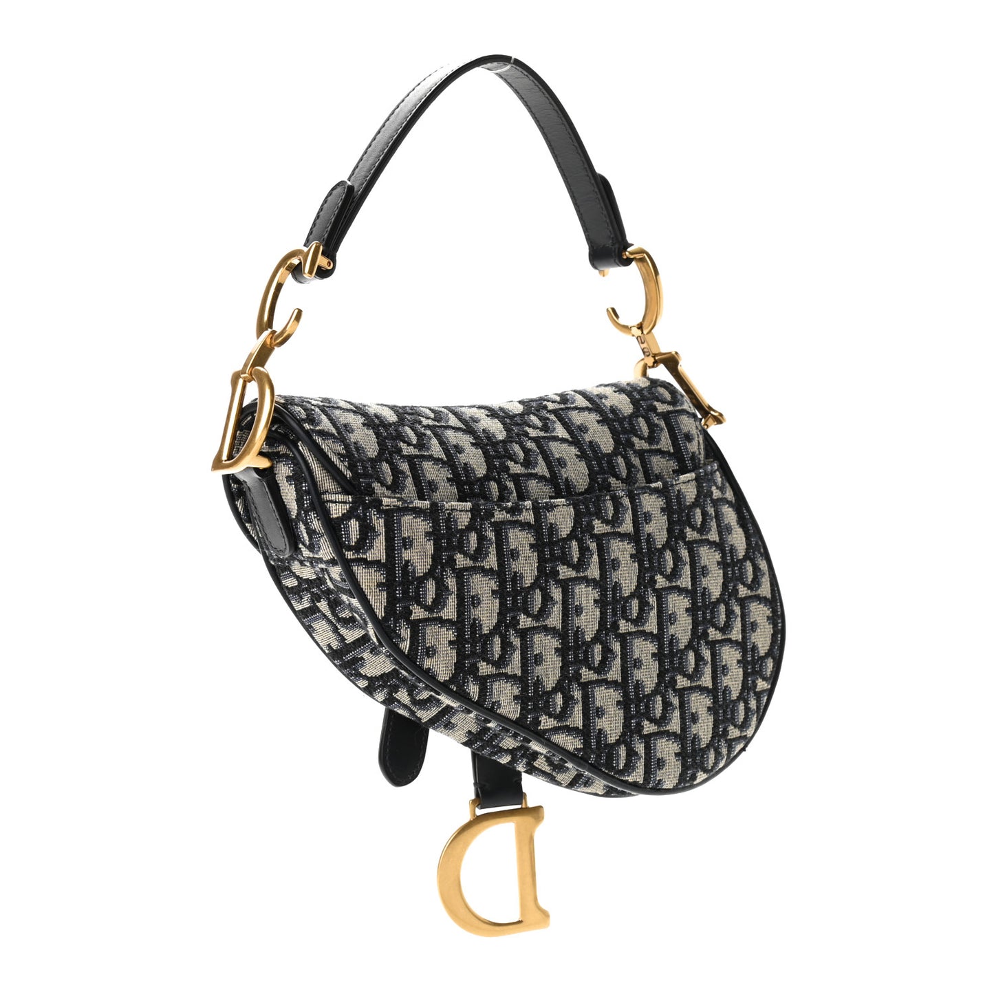 Oblique Mini Saddle Bag Blue