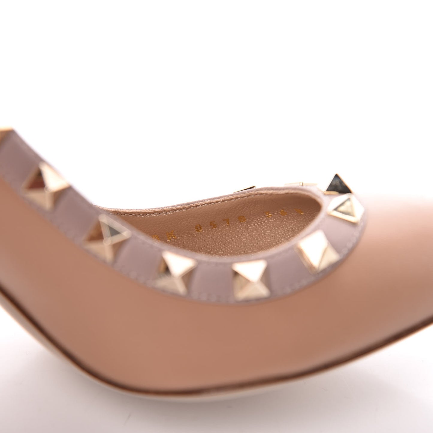 Nappa Rockstud 100mm Pumps 36 Soft Noisette Poudre