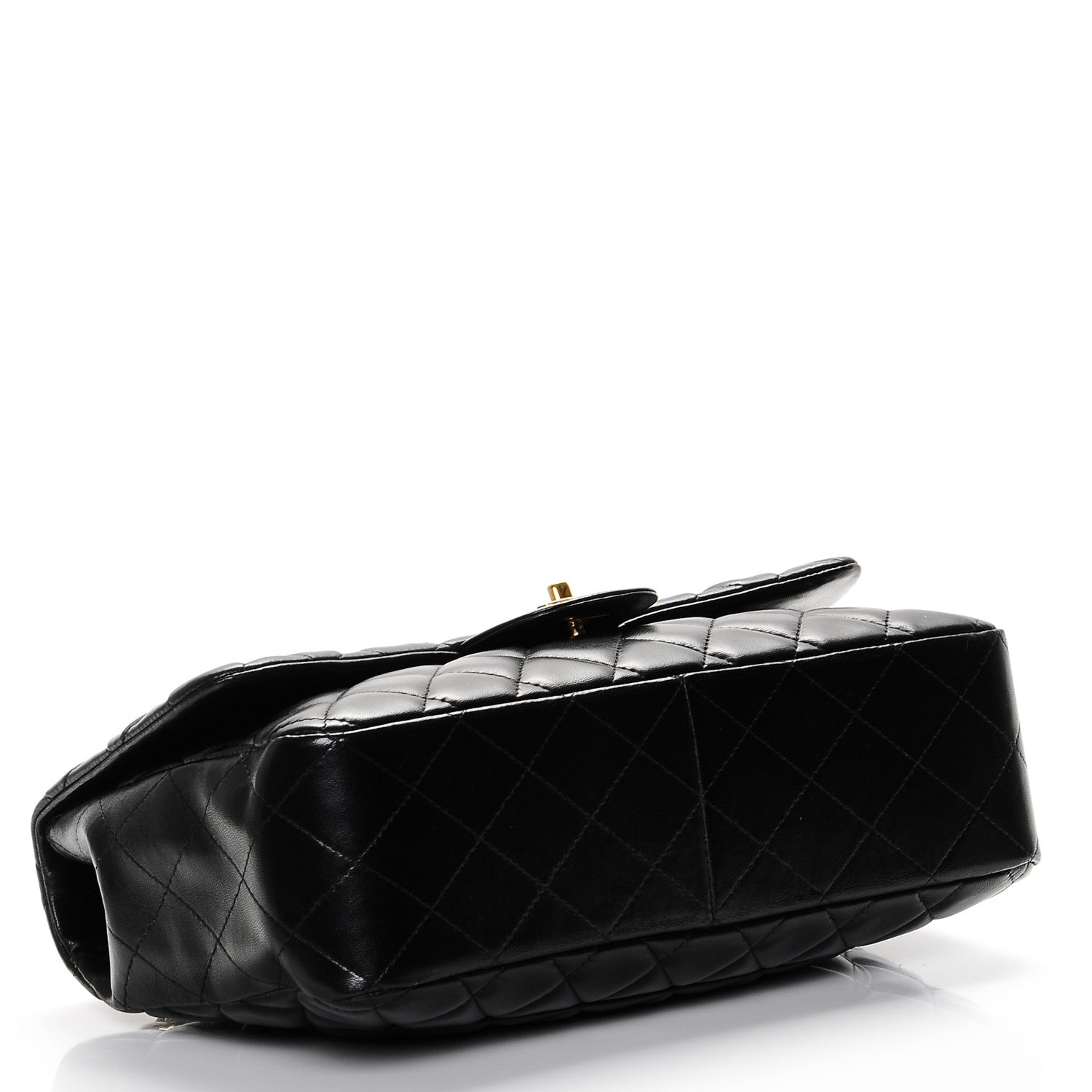 Chanel Lambskin Quilted Jumbo Single Flap Black 4 of 7
