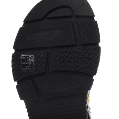 Gucci Nappa Mesh Studded Mens Aguru Sandals 9 Black 7 of 8