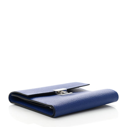 Hermes Chevre Mysore Clic 12 Wallet Bleu Electrique 4 of 7