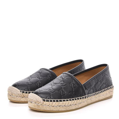 Gucci Guccissima Signature Espadrilles 35.5 Black 3 of 9