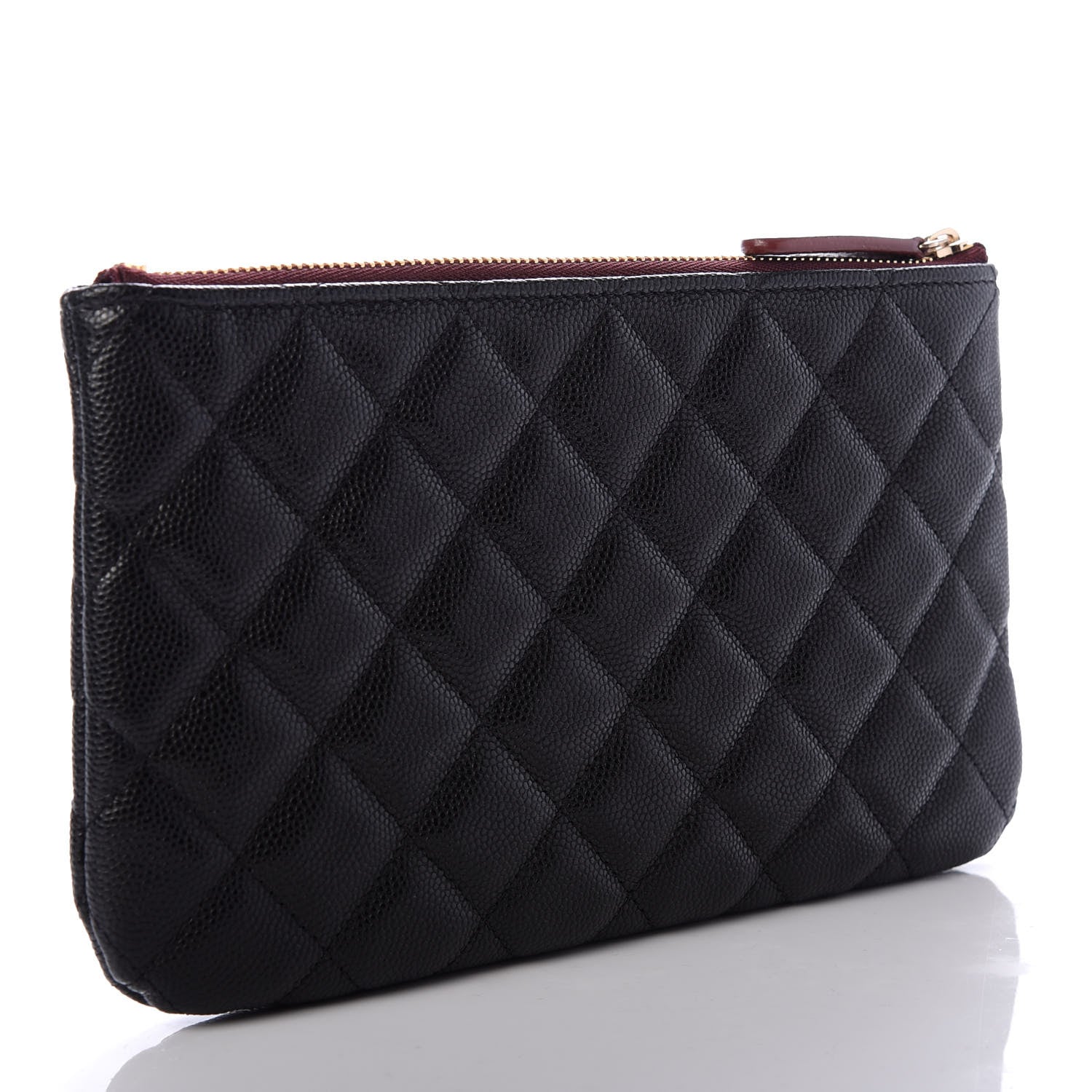 Chanel Caviar Quilted Cosmetic Case Black 3 of 8