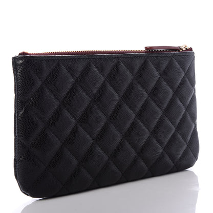 Chanel Caviar Quilted Cosmetic Case Black 3 of 8