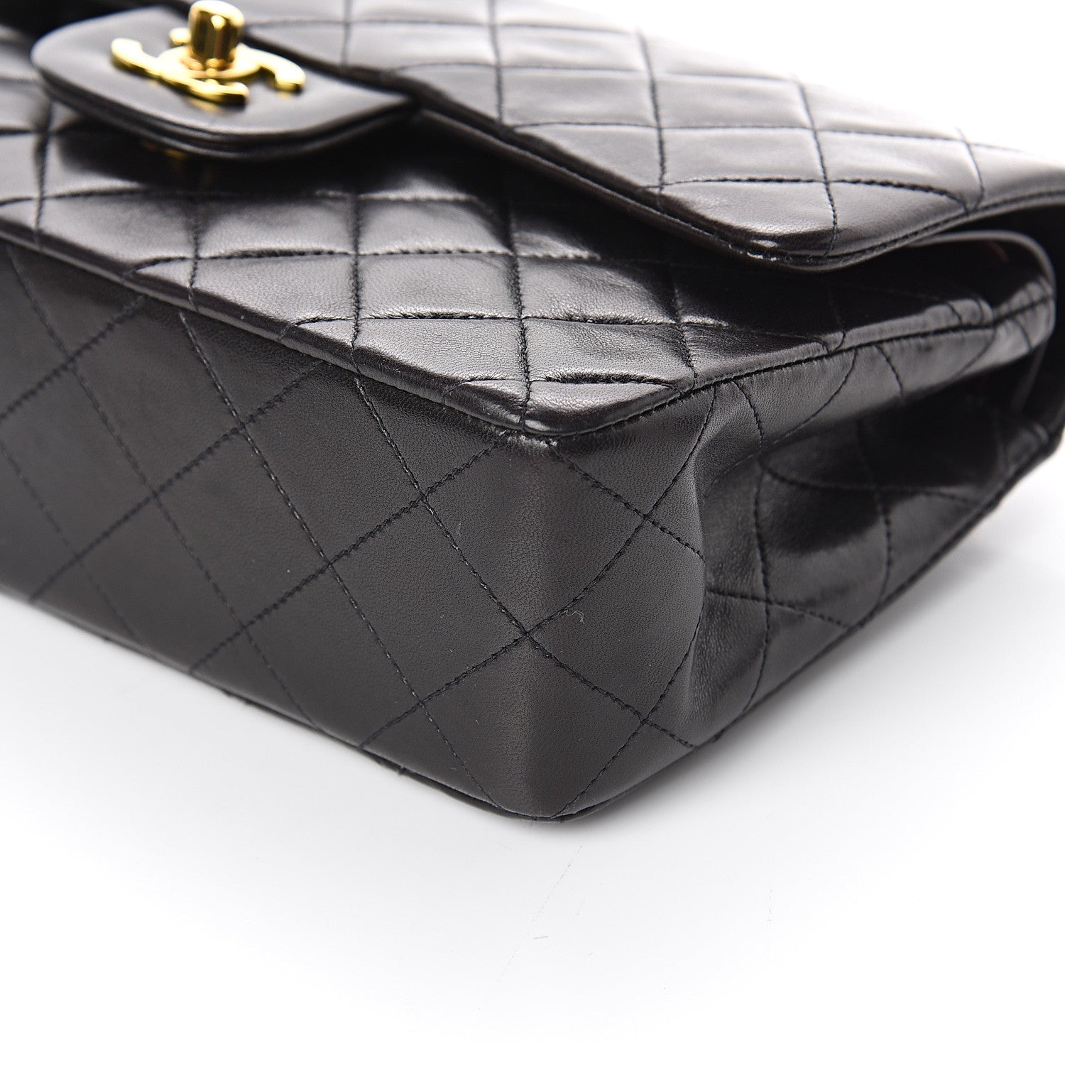 Chanel Lambskin Quilted Small Double Flap Black 5 of 8