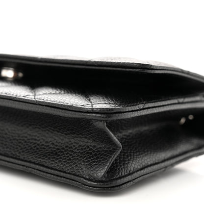 Chanel Caviar Quilted Wallet on Chain WOC Black 11 of 12