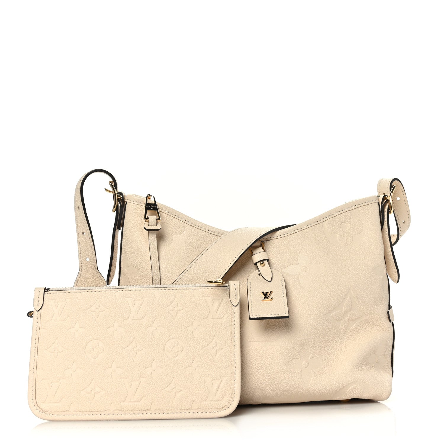 Louis Vuitton Empreinte Carryall PM Cream 2 of 9