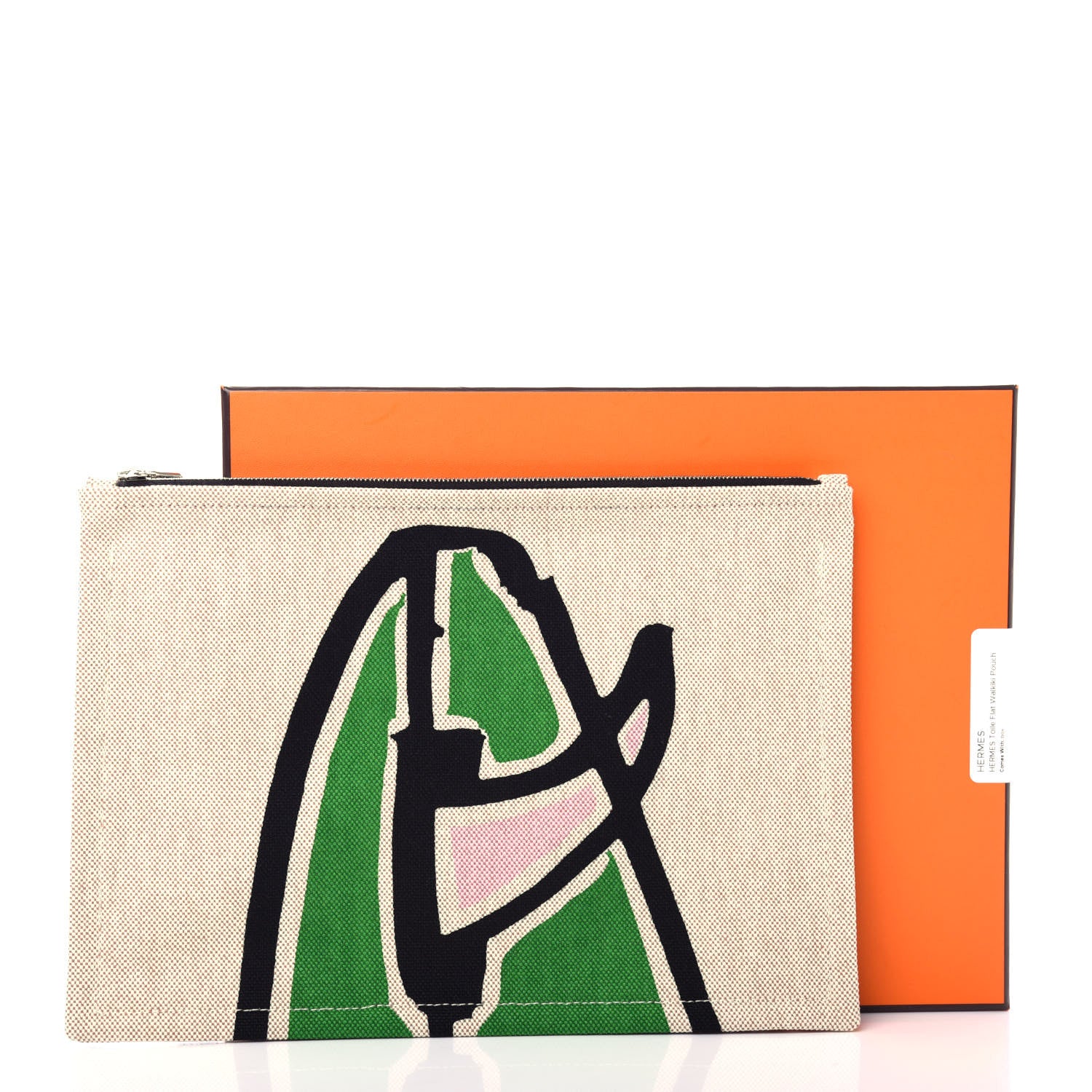 Hermes Toile Flat Waikiki Pouch 7 of 7