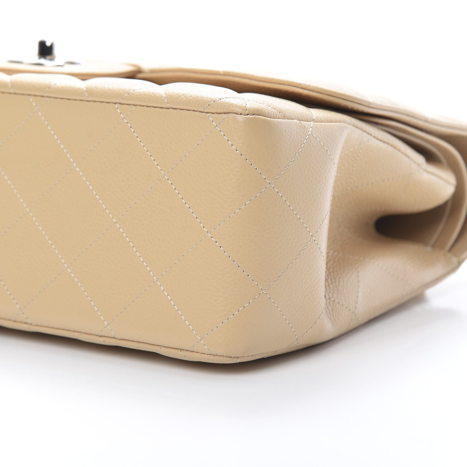 Chanel Caviar Quilted Jumbo Double Flap Beige Clair 10 of 16