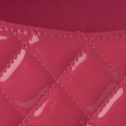 Chanel Patent Quilted Medium Double Flap Fuchsia 11 of 12