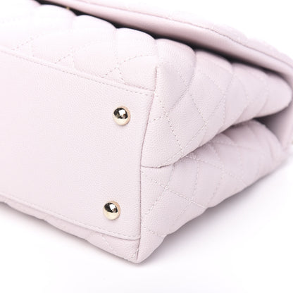 Chanel Caviar Quilted Small Coco Handle Flap Lilas Lilac 8 of 10
