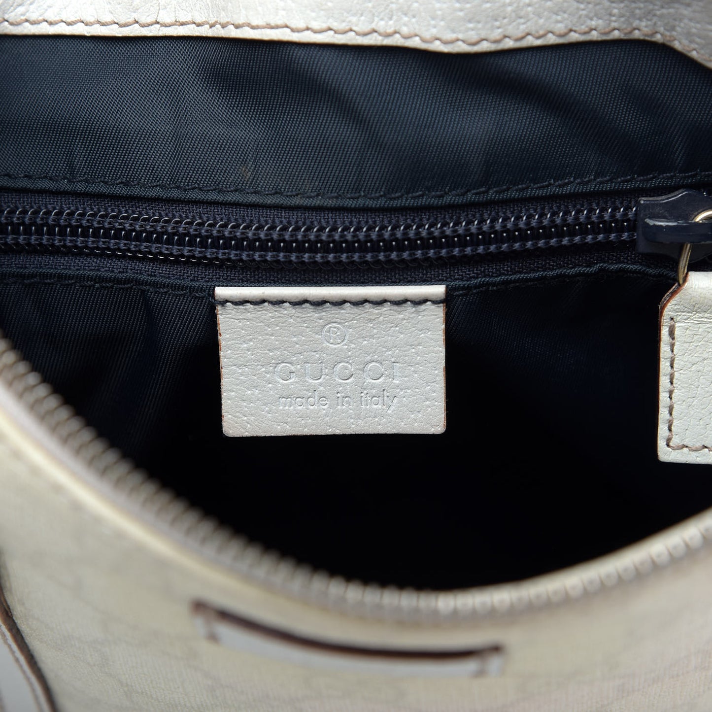 GG Plus Web Messenger Bag White