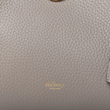 Mulberry Heavy Grain Small Iris Tote Powder Grey Dark Clay 8 of 9