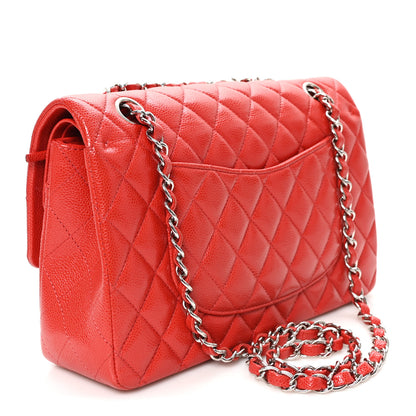 Chanel Caviar Quilted Medium Double Flap Red 2 of 10