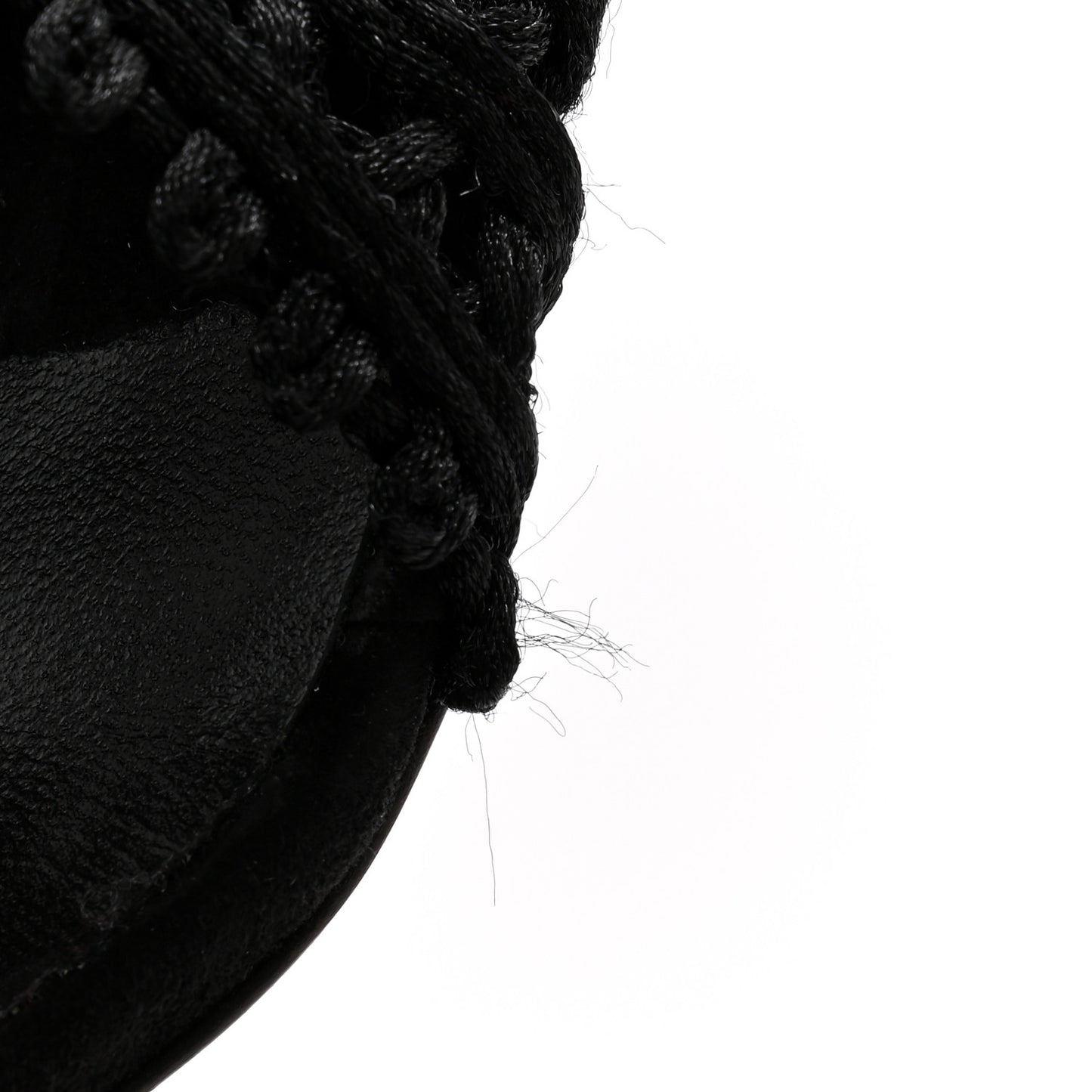 Suede Palma Macrame 100 Sandals 36 Black