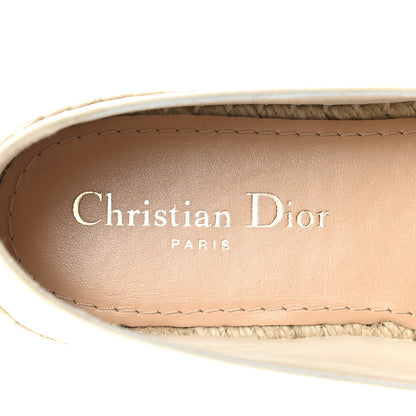 Christian Dior Lambskin Granville Espadrille 38 Off White 7 of 8