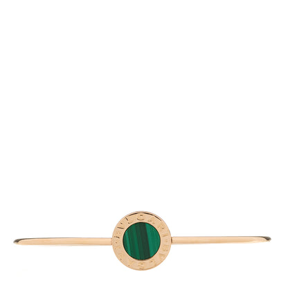Bulgari 18K Rose Gold Malachite BVLGARI BVLGARI Bangle Bracelet S 1 of 3