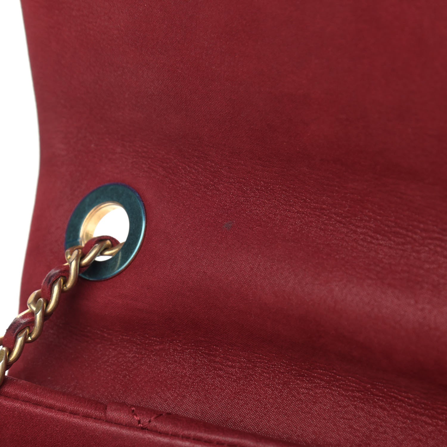 Chanel Iridescent Calfskin Quilted Small Chic Quilt Flap Red 11 of 13