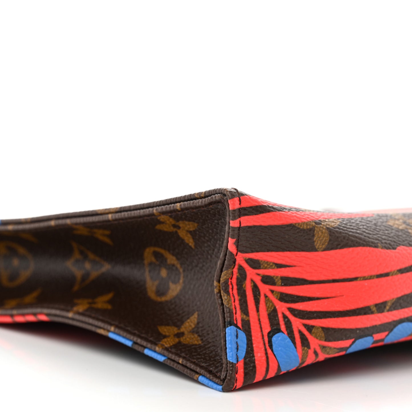 Monogram Jungle Dots Toiletry Pouch 26 Coquelicot Denim