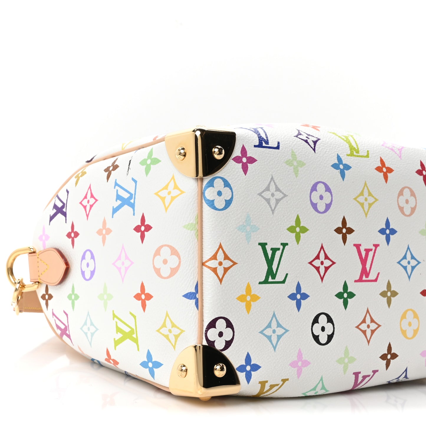 LV X TM Monogram Multicolor Speedy Bandouliere 25 White