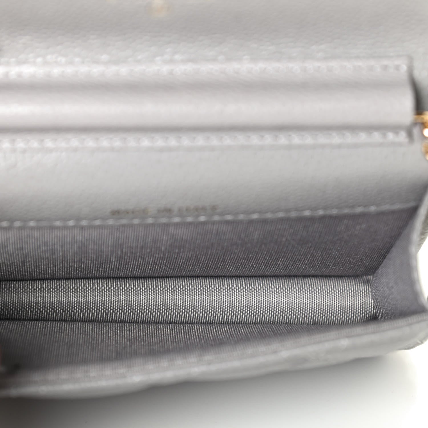 Chanel Caviar Quilted Miss Coco Clutch With Chain Grey 4 of 4