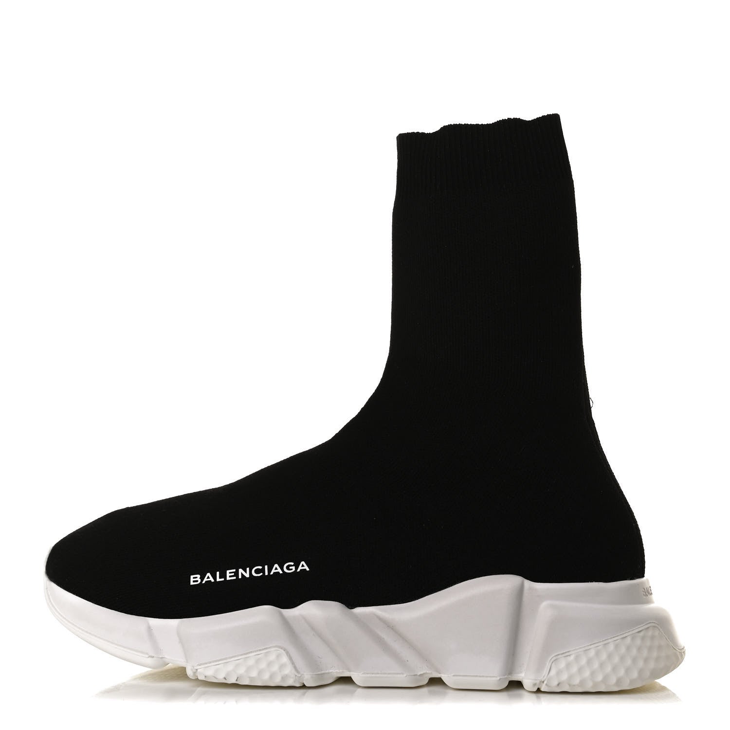 Balenciaga Neoprene Knit Womens Speed Sock Sneakers 39 Black White 1 of 10