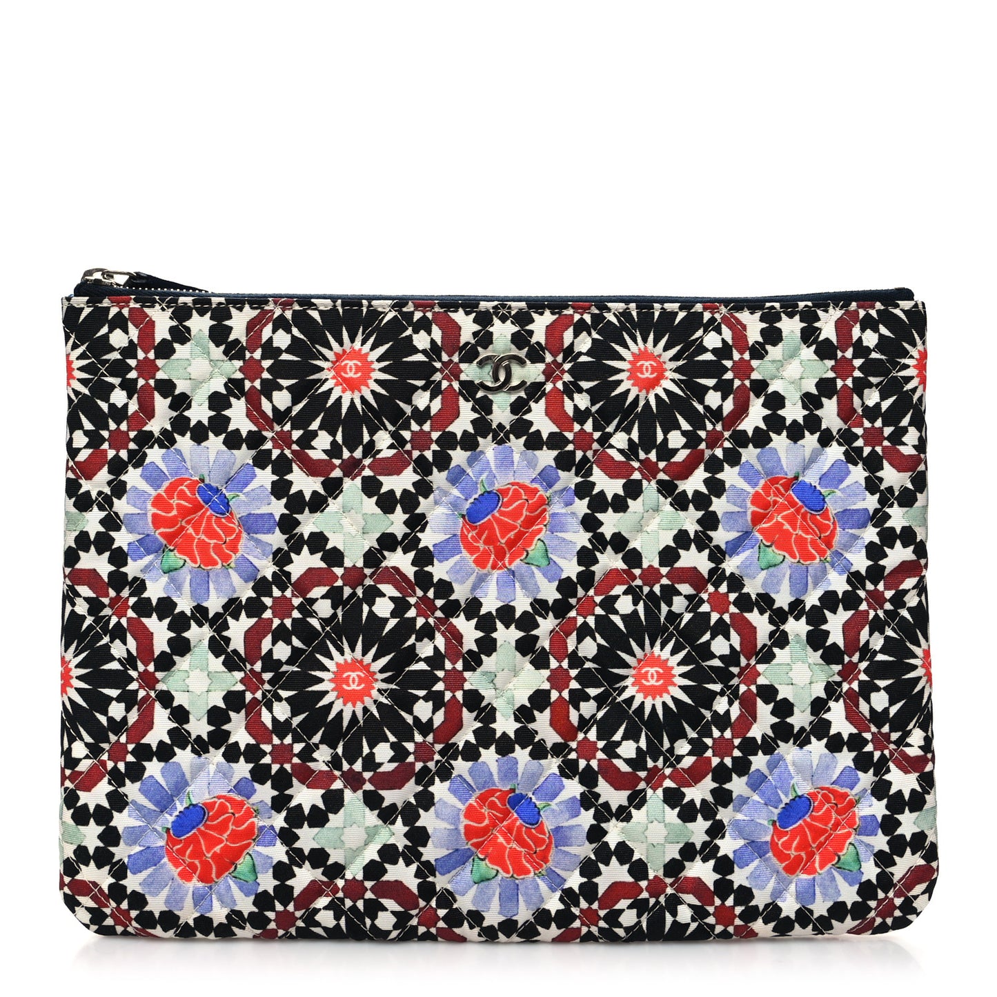 Coated Canvas Paris Dubai Medium Cosmetic Case Multicolor