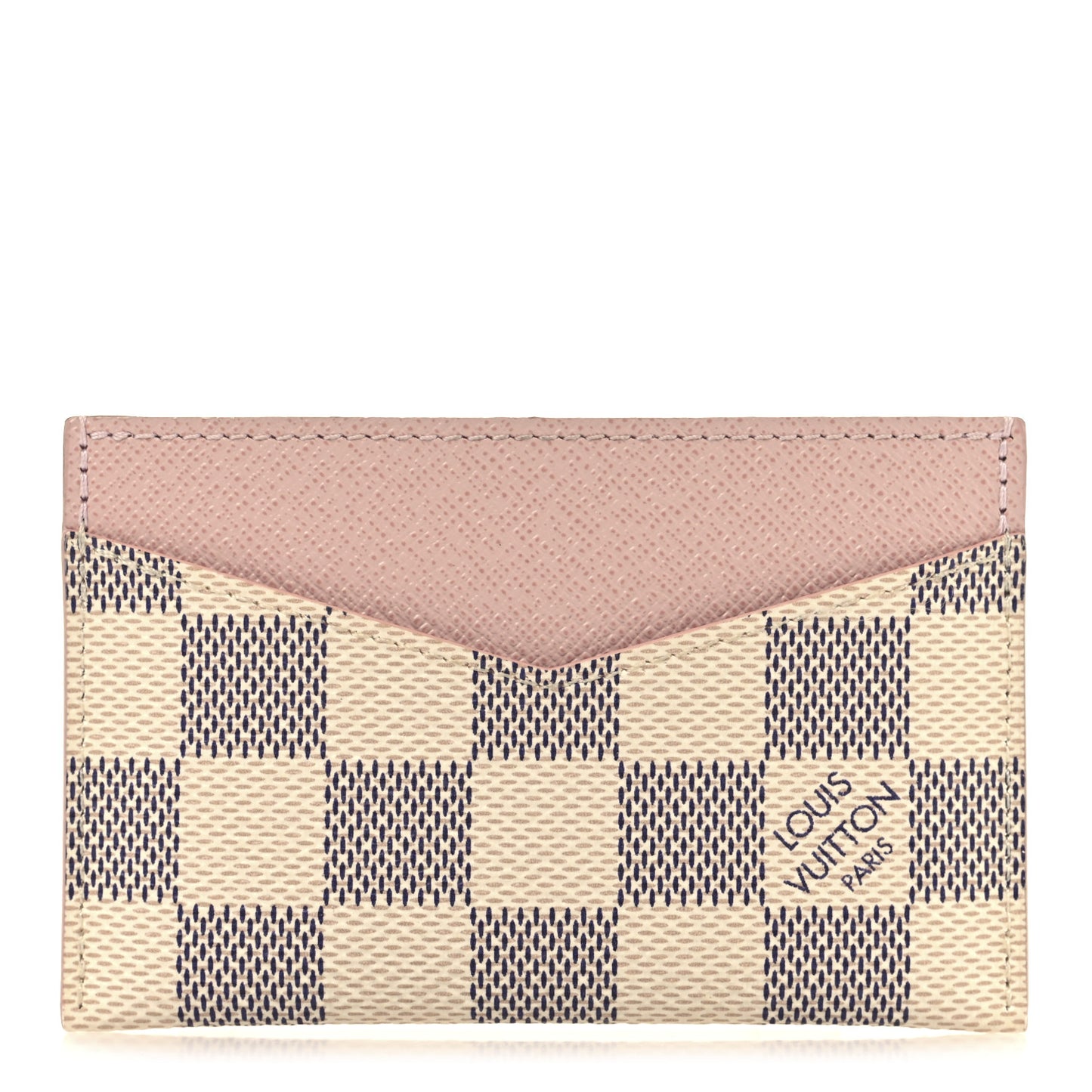 Damier Azur Daily Card Holder Rose Ballerine