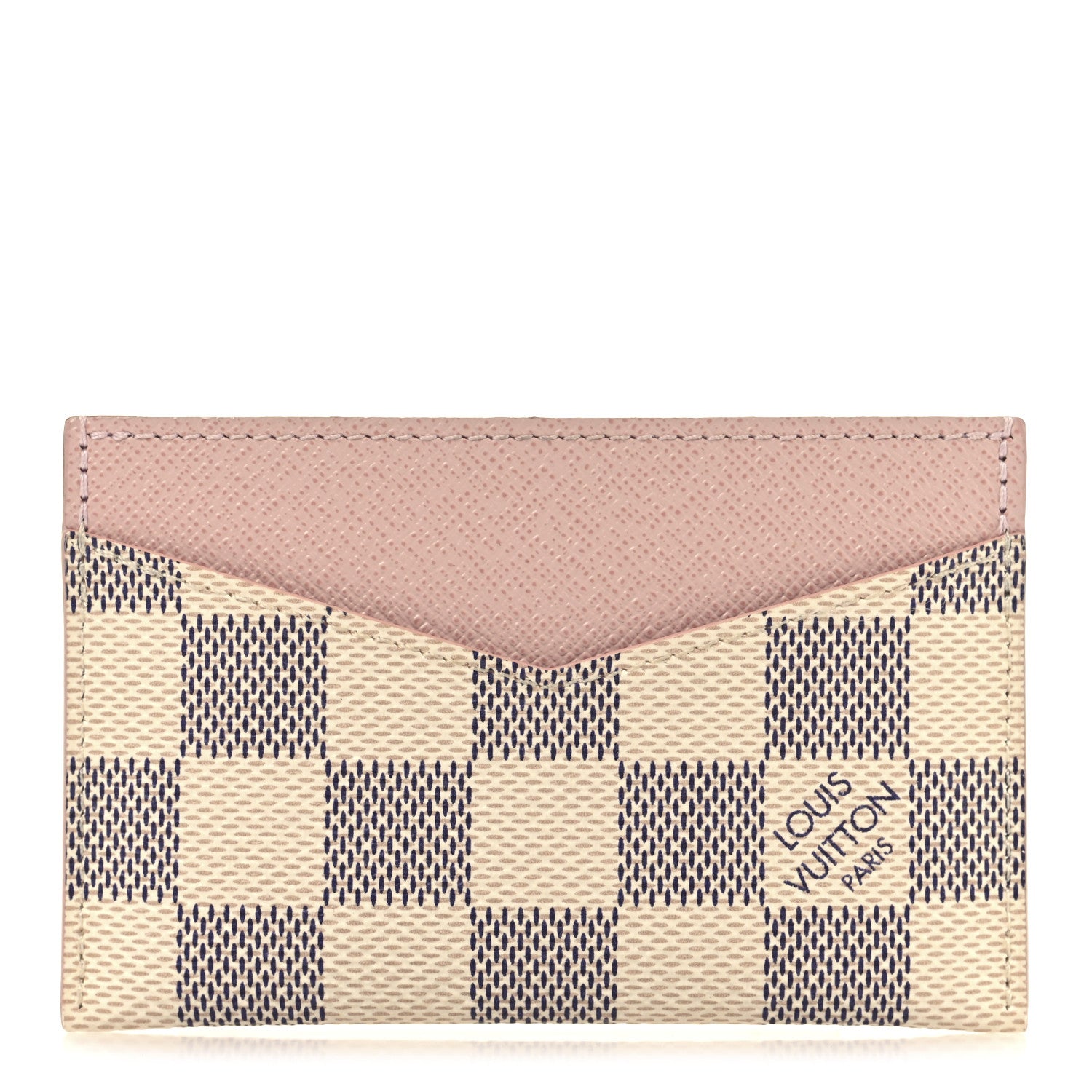 Louis Vuitton Damier Azur Daily Card Holder Rose Ballerine 1 of 8