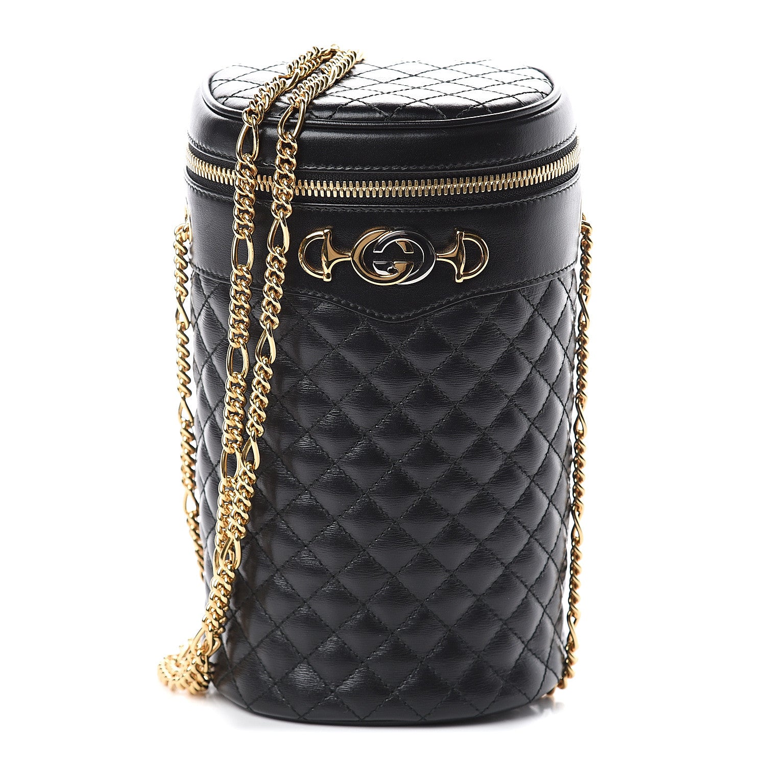 Gucci Calfskin Trapuntata Zumi Belt Bag Black 1 of 8
