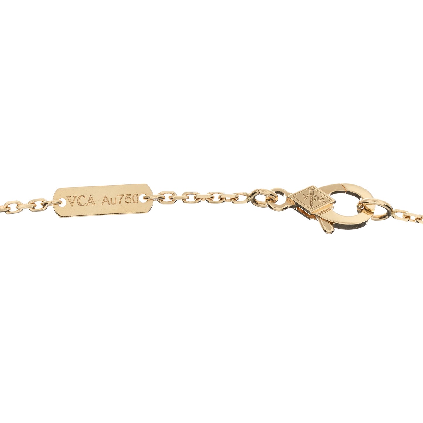 18K Yellow Gold Vintage Alhambra Pendant Necklace
