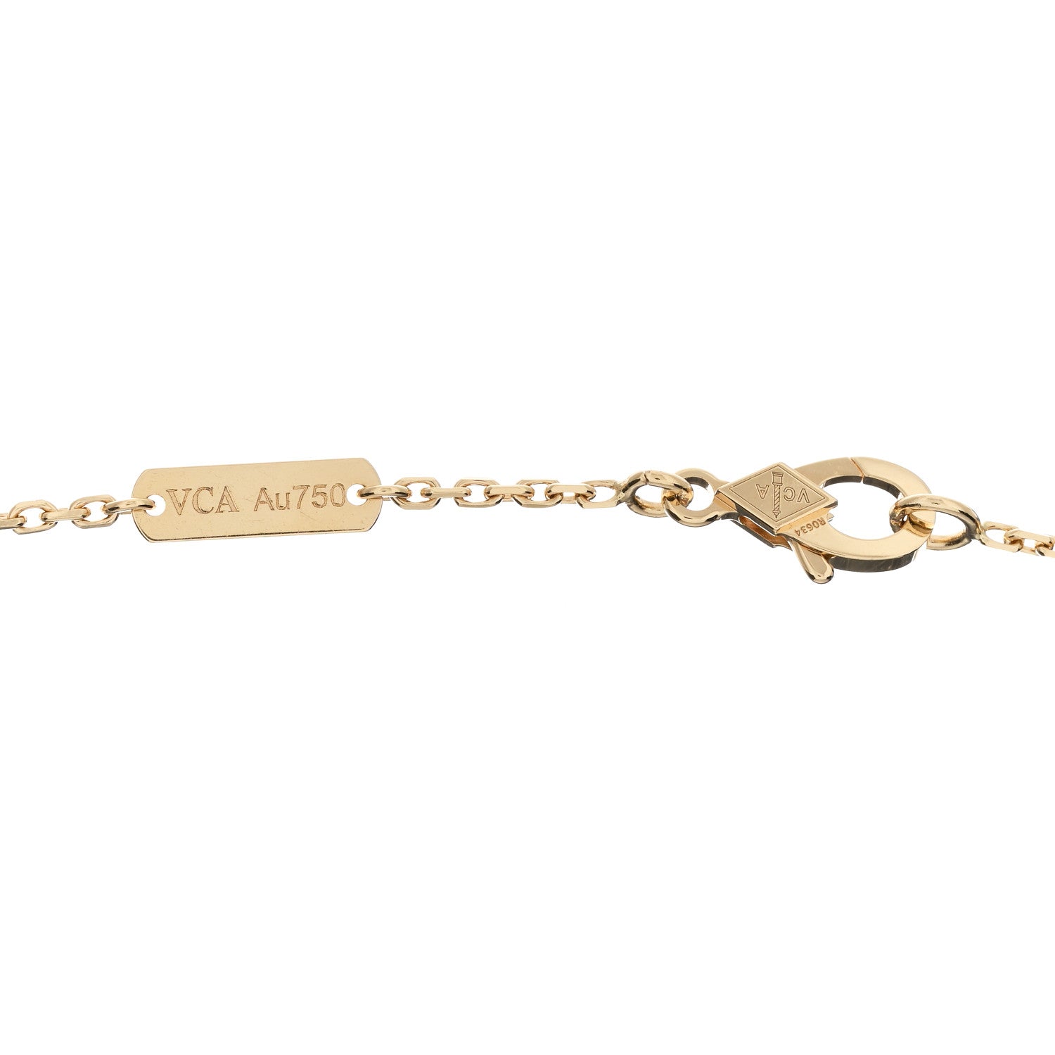 Van Cleef & Arpels 18K Yellow Gold Vintage Alhambra Pendant Necklace 4 of 5