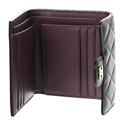 Chanel Caviar Quilted Compact Flap Wallet Black 5 of 12