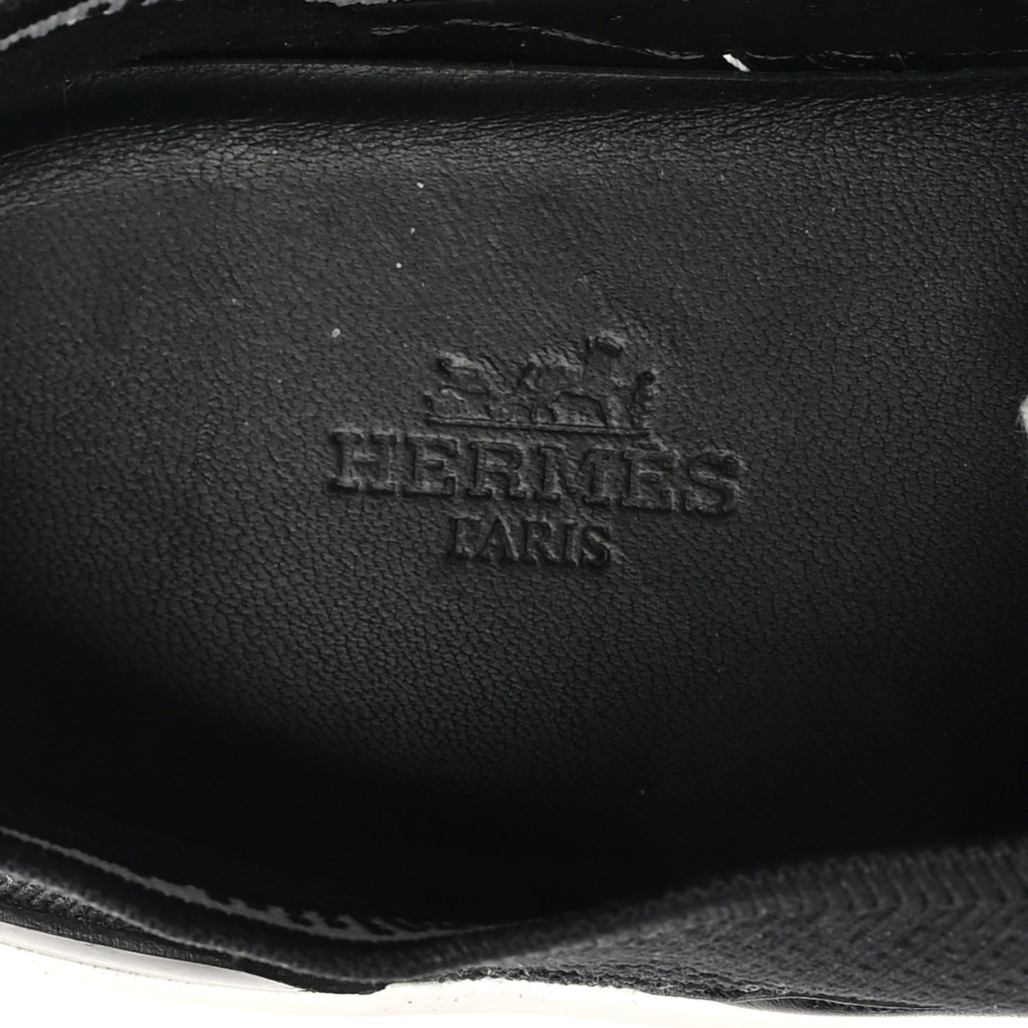 Knit Fabric Calfskin Deep Sneakers 38 Black White