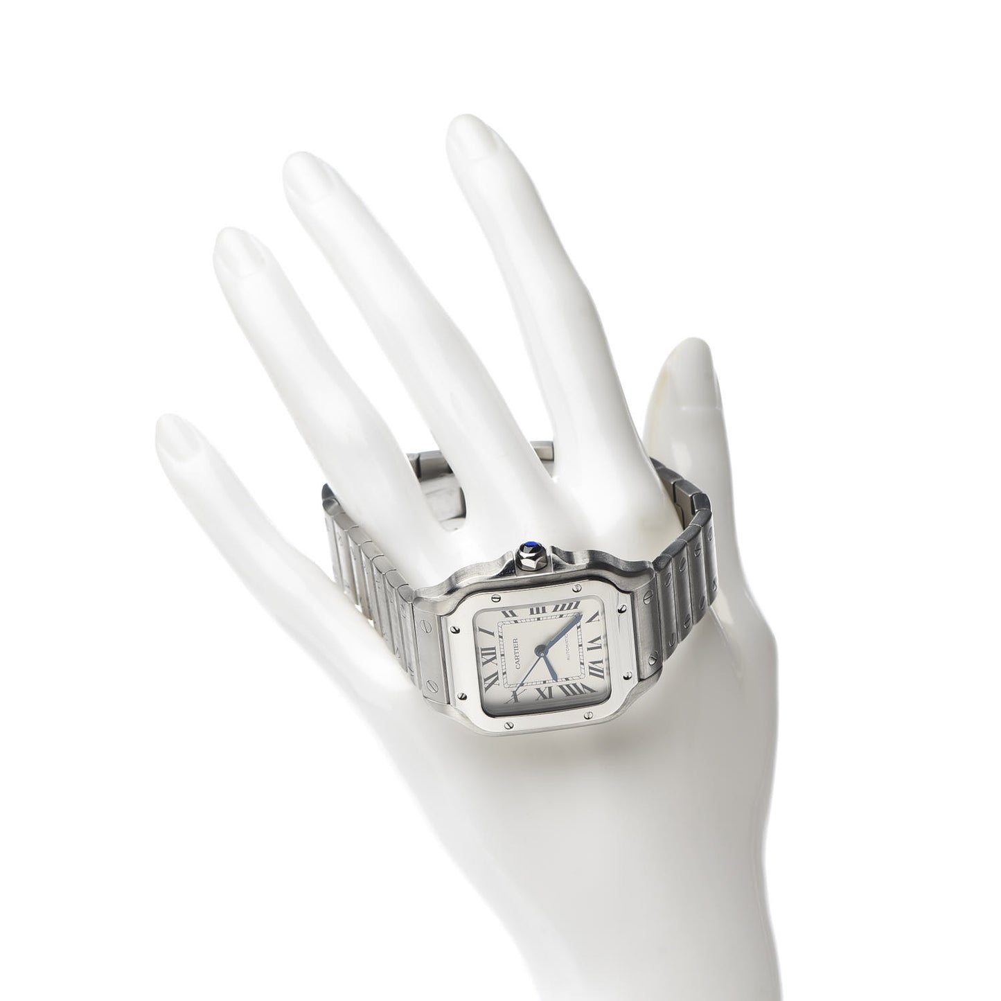 Stainless Steel 35mm Santos de Cartier Automatic Watch
