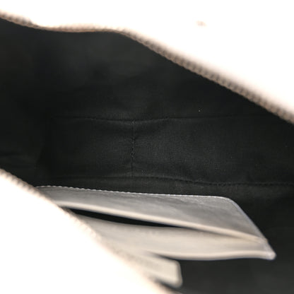 Balenciaga Extra Supple Calfskin Crocodile Embossed Le Cagole Mini Purse With Chain White 5 of 11