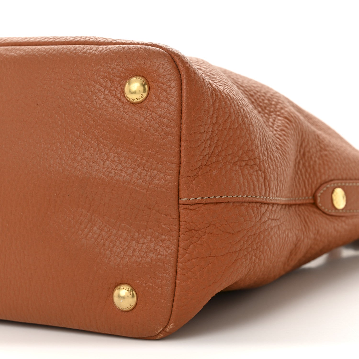 Prada Vitello Daino Tote Rame 10 of 13