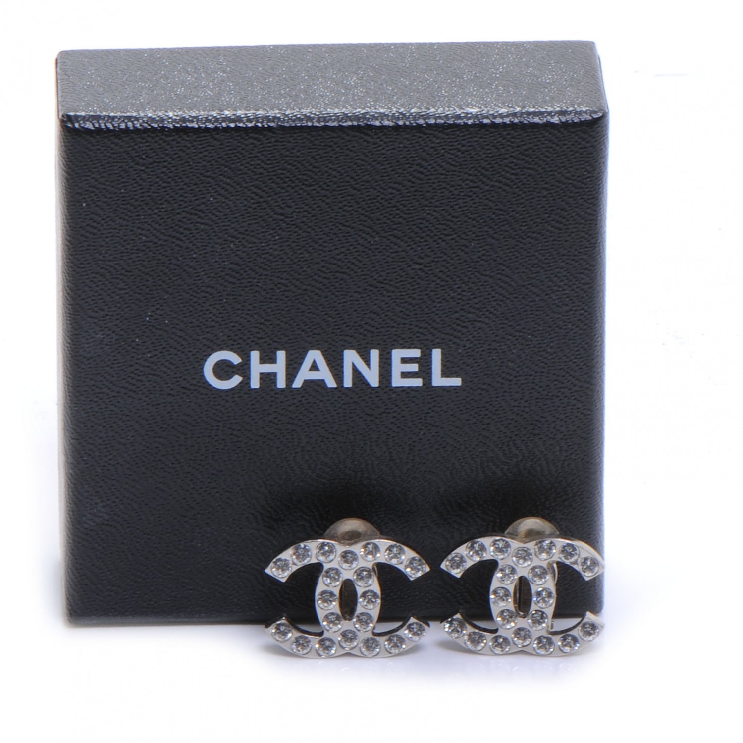 Chanel Crystal CC Clip On Earrings 5 of 5