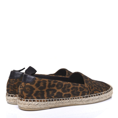 Saint Laurent Suede Leopard Print Espadrilles 39.5 4 of 9