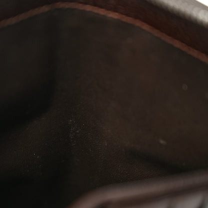 Gucci Monogram Metal Bar Zip Around Travel Wallet Dark Brown 8 of 10