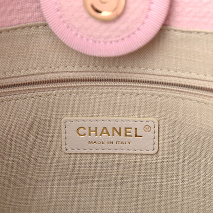 Chanel Mixed Fibers Small Deauville Tote Light Pink 7 of 12