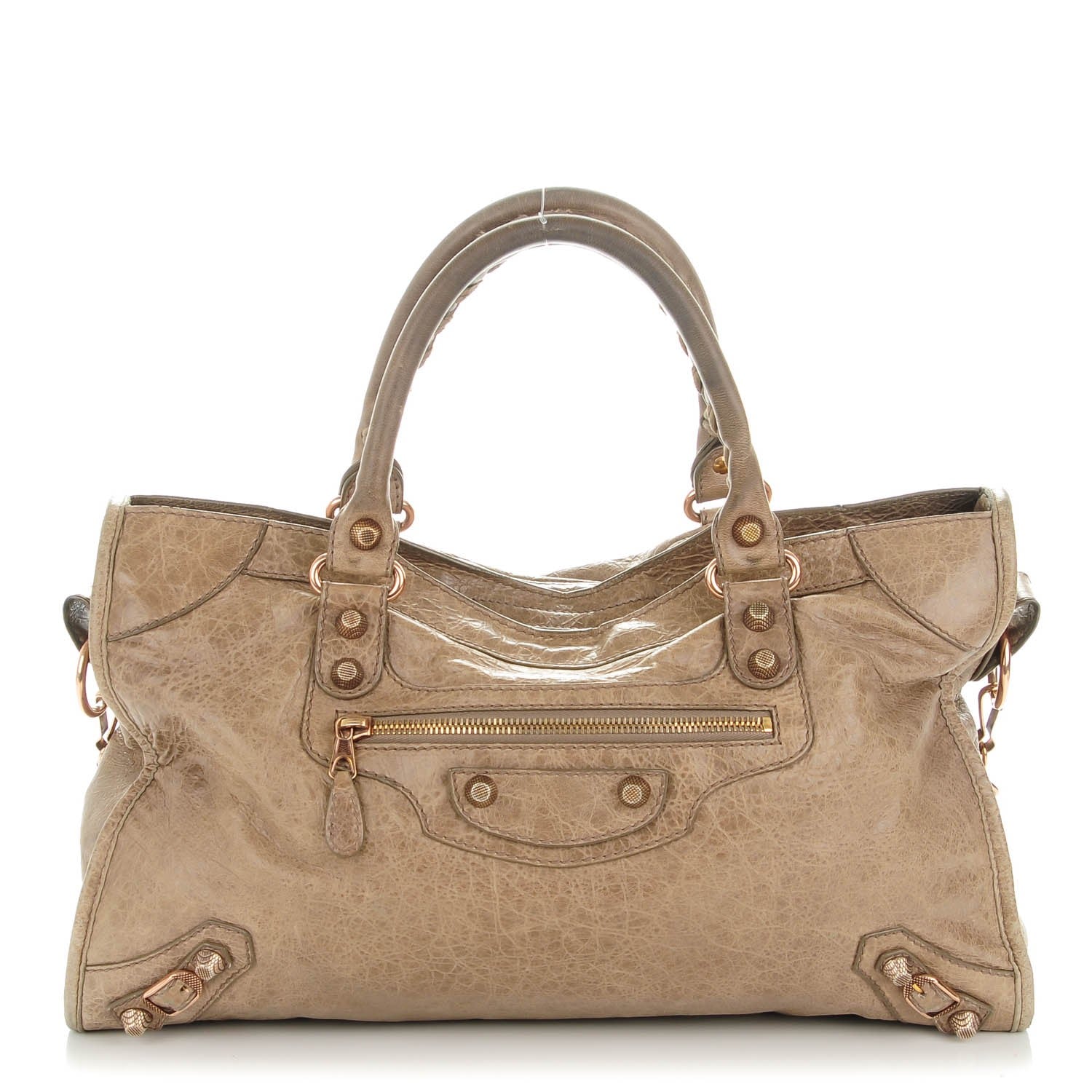 Balenciaga Agneau Giant 12 Rose Gold Hardware City Gris Poivre 1 of 8
